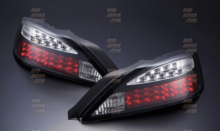 D-Max LED Tail Light Set Black LED Winker - S15 - RHDJapan